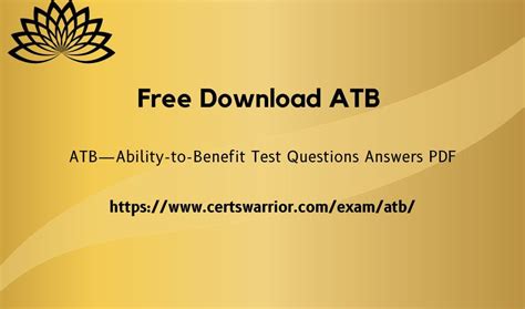 is the ability to benefit test hard|Ability to Benefit (ATB) FAQs .